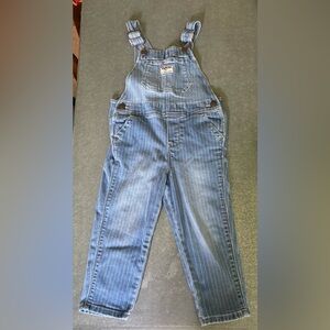OshKosh B’gosh Railroad Stripe Overalls, 3T